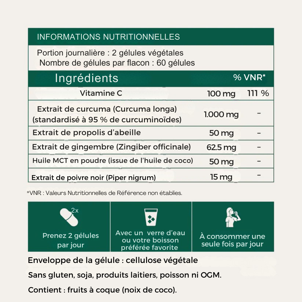 Curcumine de curcuma pur